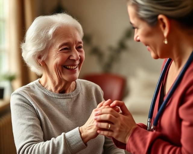 Carer assisting an elderly person — Sena homecare experience